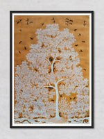 Tree Warli painting by Dilip Rama Bahotha