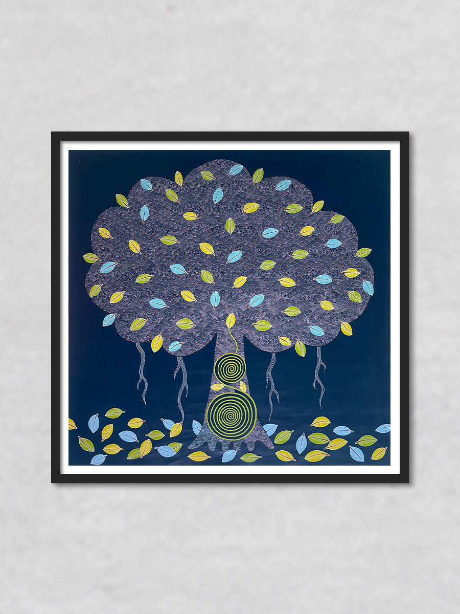 Tree of Life Gond painting by Venkat Shyam