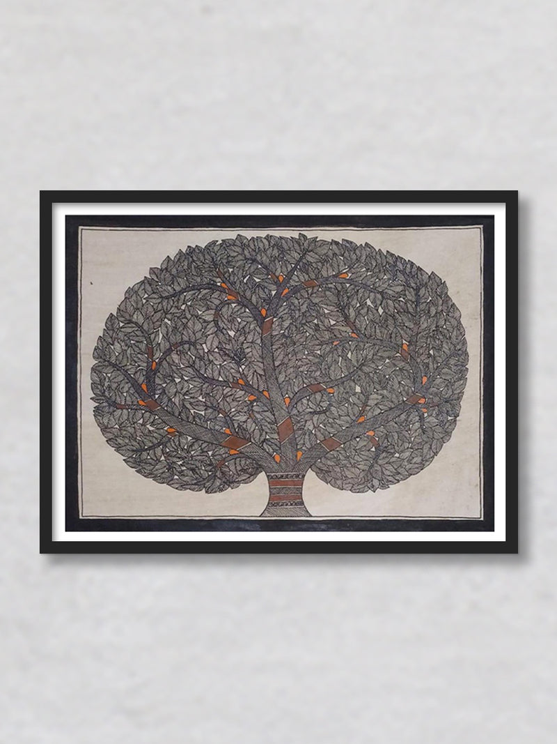 Tree of Life Madhubani Painting by Ambika Devi