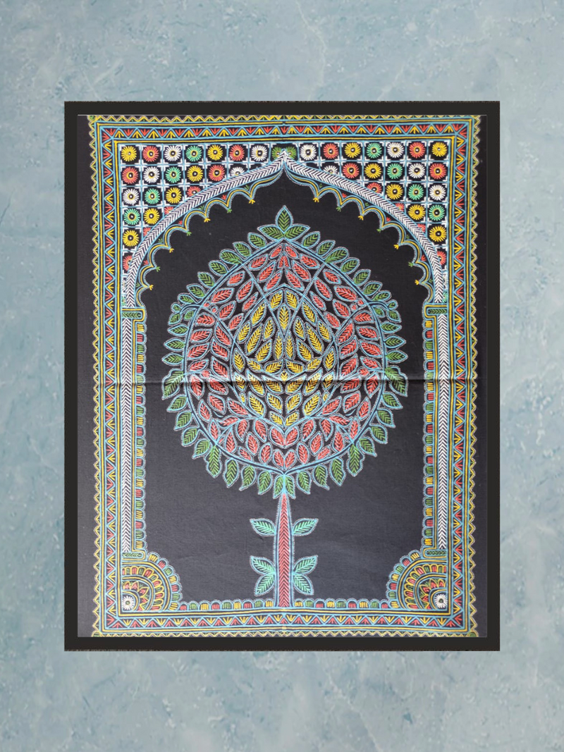Tree of Life Rogan painting by Rizwan Khatri