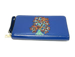 Tree of Life Gond Art, Blue Top Grain Wallet