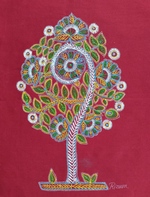 Beautiful Tree of Life Rogan Painting for sale