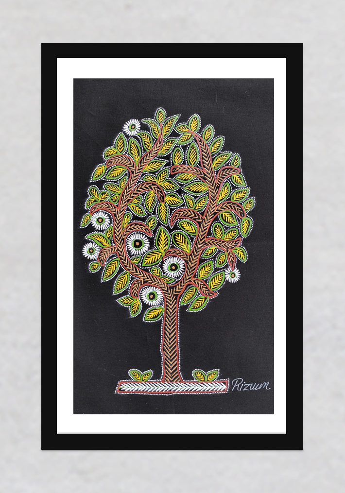 Tree of Life Rogan Art by Rizwan Khatri