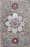 Trees birds sun and moon Warli painting