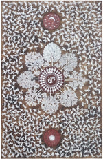 Trees birds sun and moon Warli painting