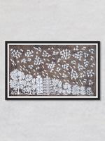 Trees and Birds Warli painting by Dilip Rama Bahotha