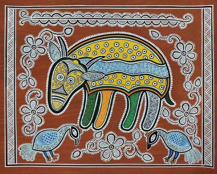 Tribal Tales: Mandana Artwork by Vidya Soni Thumbnail