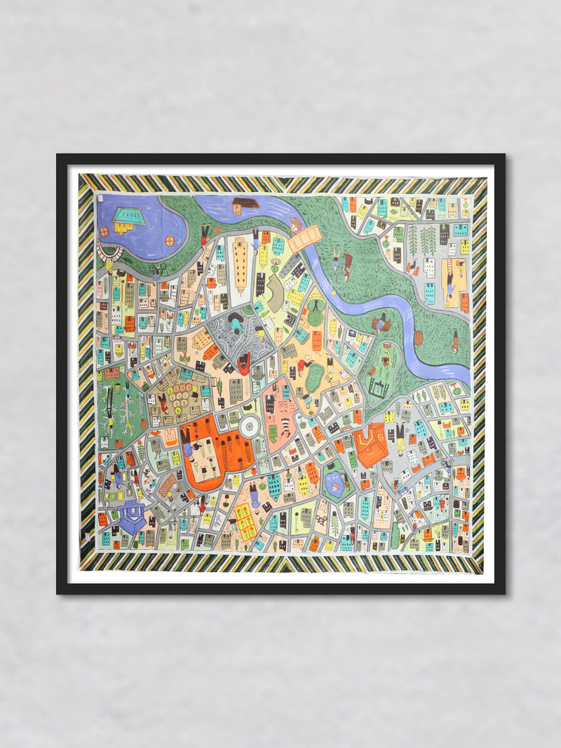 Urban Life: Kavad Painting by Dwarka Prasad
