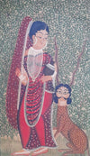Buy A Mystic Forest Kalighat Painting