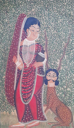 Buy A Mystic Forest Kalighat Painting