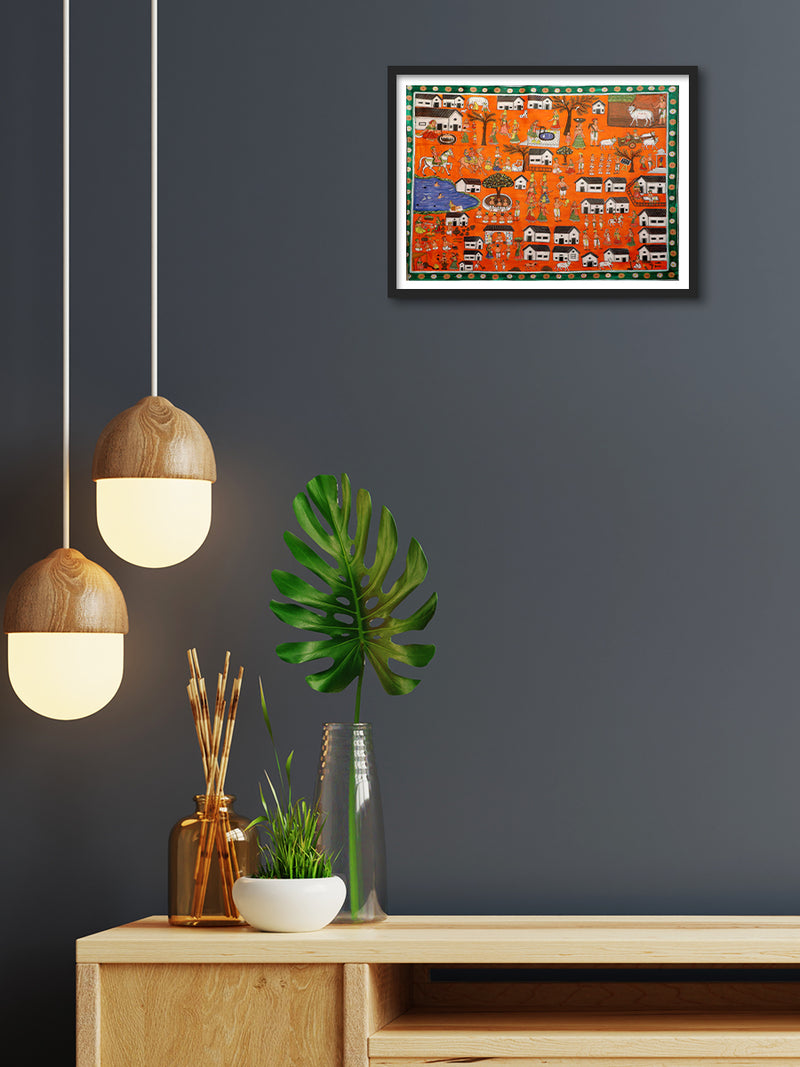 Village: Kavad Painting by Dwarka Prasad