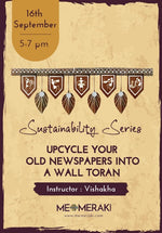 Buy Upcycle Old newspapers into a Wall Toran with Warli Art