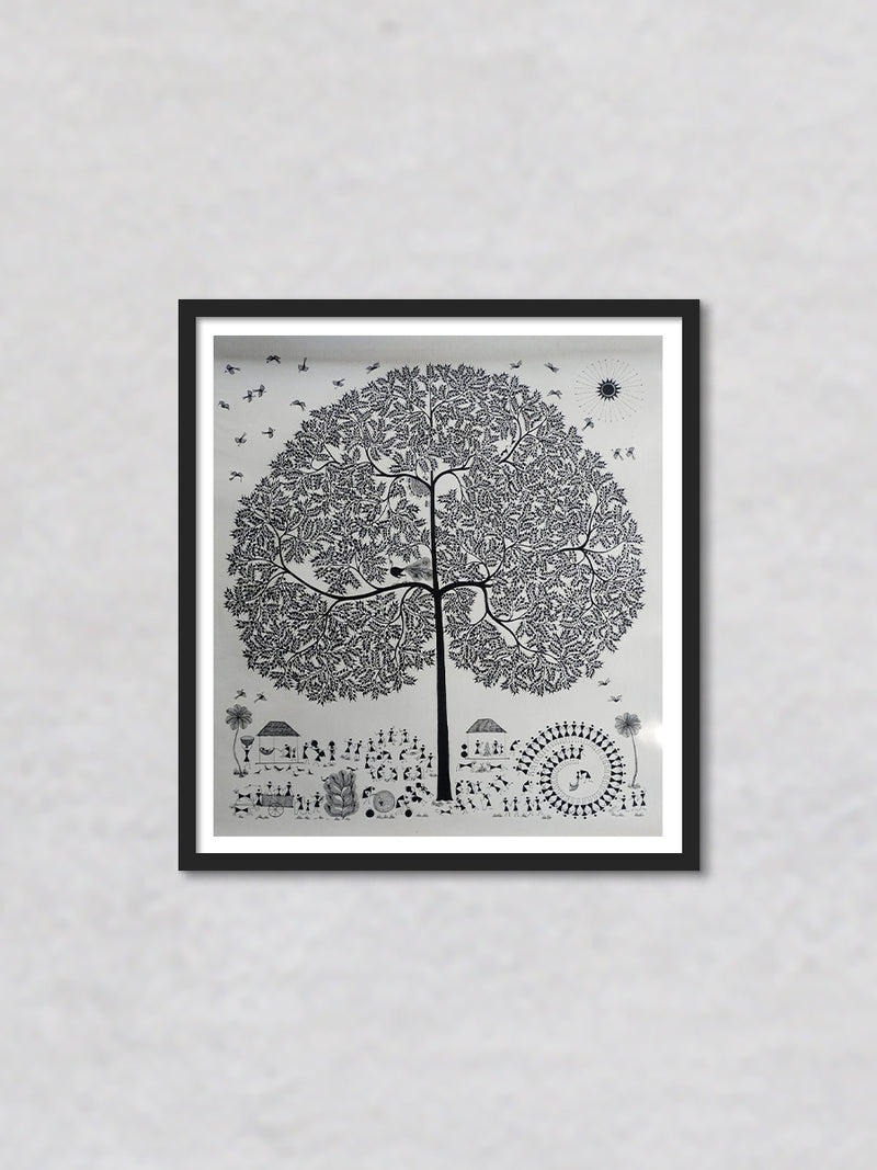 Warli Ecosystem: Warli Painting by Dilip Rama Bahotha