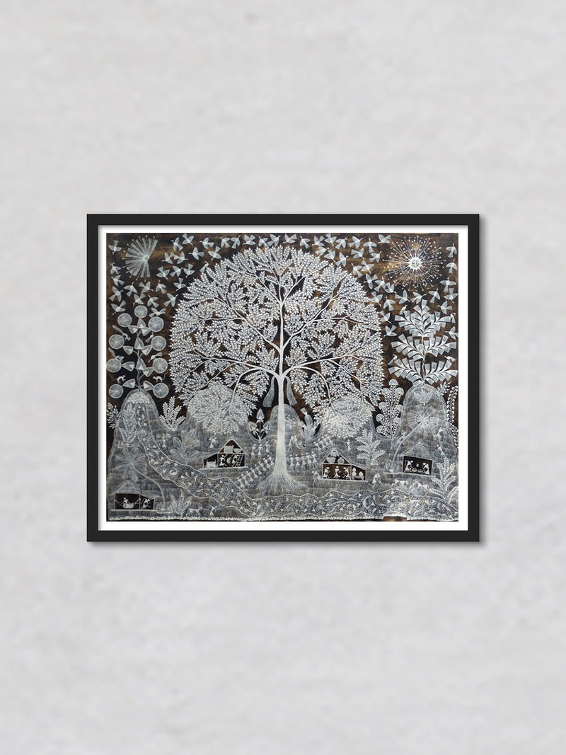 Warli Ecosystem: Warli Painting by Dilip Rama Bahotha