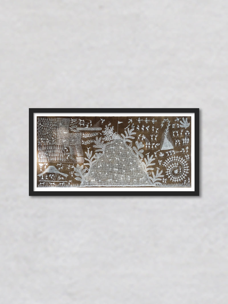 Warli Tribal Life: Warli Painting by Dilip Rama Bahotha