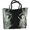 A STROLL THROUGH THE SPOKEN FOREST, LEATHER TOTE BAG-