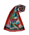 ABSTRACT - MULTICOLOR Handwoven SILK STOLE-