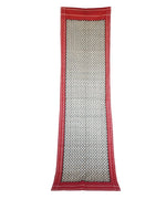 ABSTRACT- RED/BLACK Handwoven Cotton STOLE-