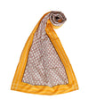 ABSTRACT- YELLOW/RED Handwoven Cotton STOLE-