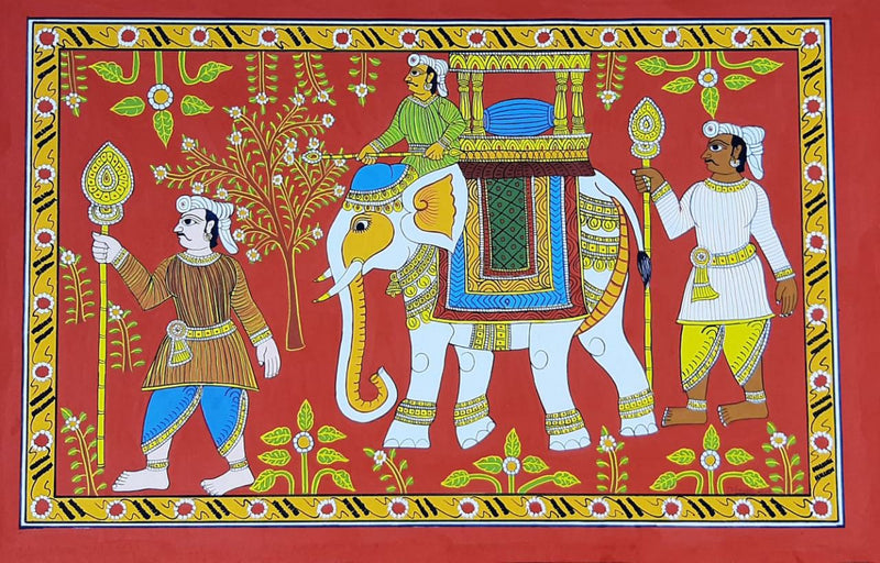 Buy Online Ambari Cheriyal scroll painting