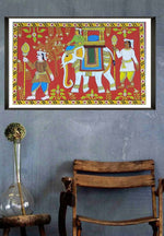 Ambari Cheriyal scroll painting for sale