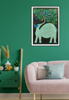 Elephant Out In Forest Animal Bhil Painting
