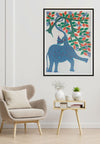 Buy Elephant in a forest Animals Bhil Painting by Geeta Bariya