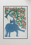 elephant in a forest Bhil Painting