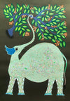 Buy Elephant Out In Forest Animal Bhil Art
