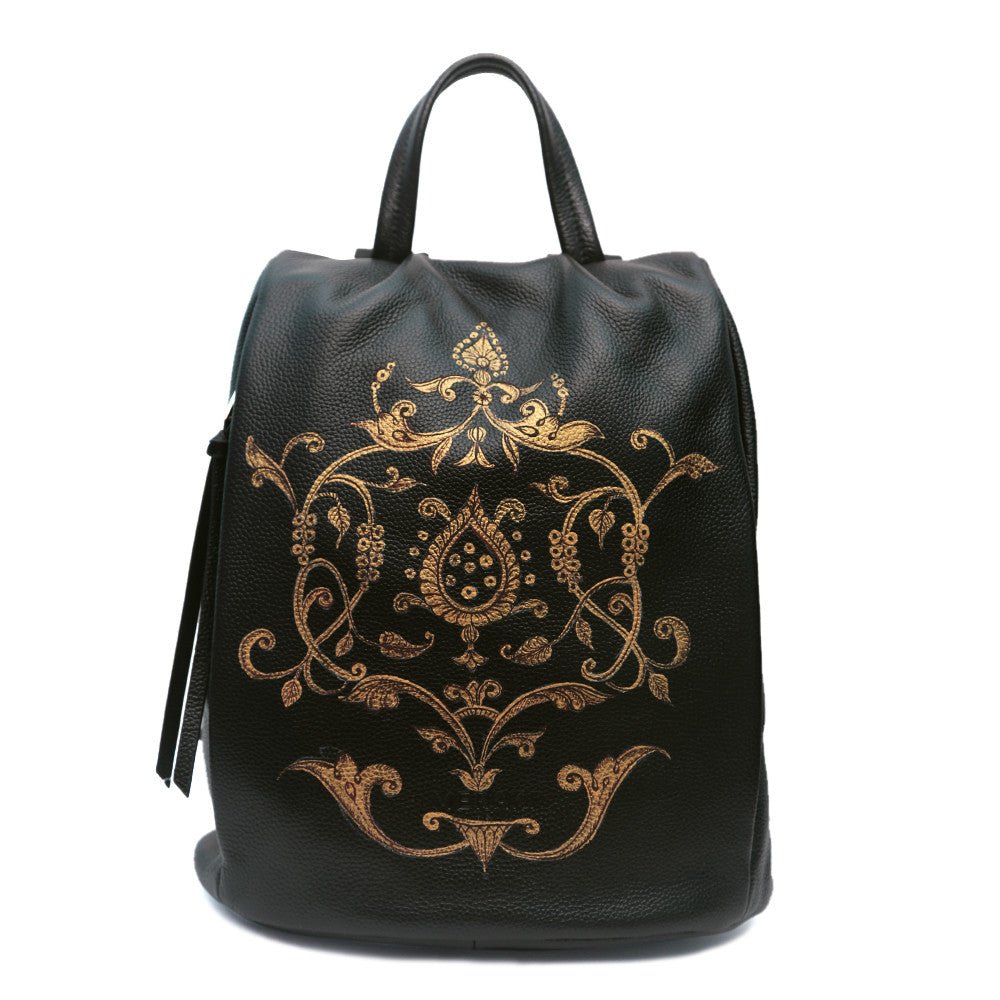 Baroque Patterns, black backpack-