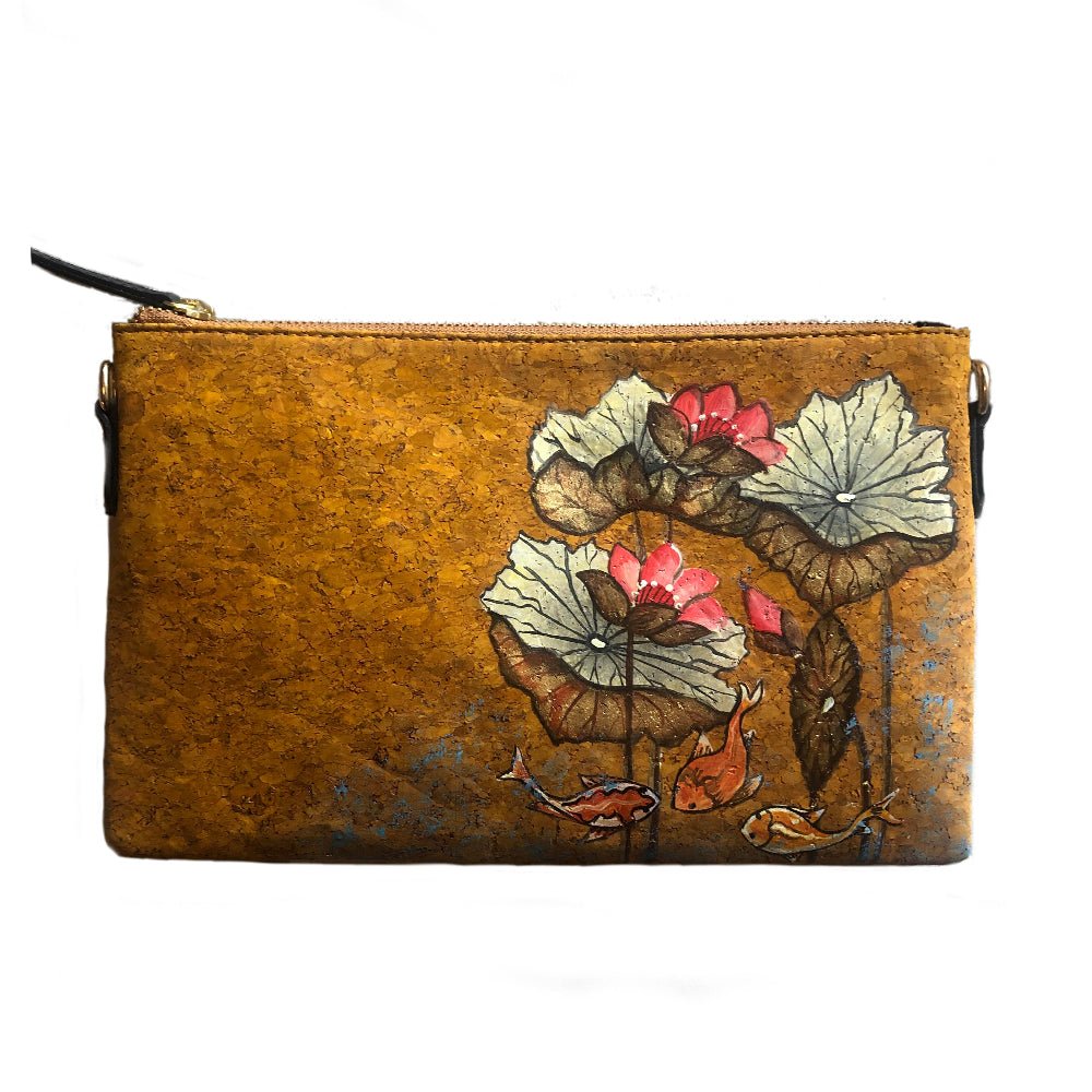 Be like Lotus, Yellow Vegan Cork Sling-