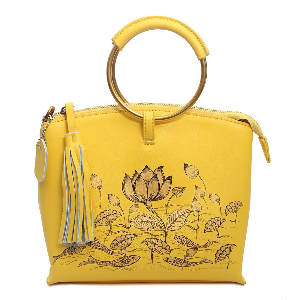 Be Like Lotus (Yellow Wristlet)-