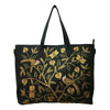 BIRDS OF A FEATHER, BLACK LEATHER TOTE BAG-LAPTOP BAG