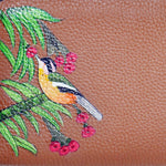 Birds of a Feather, Tan Leather Wallet-