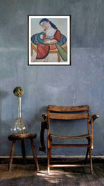 Buy Biwi Kalighat Art by Bapi Chitrakar