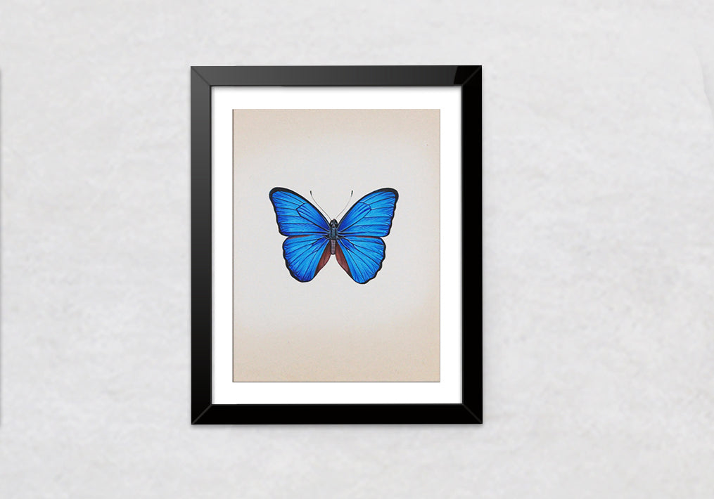 Handmade Butterfly miniature style painting