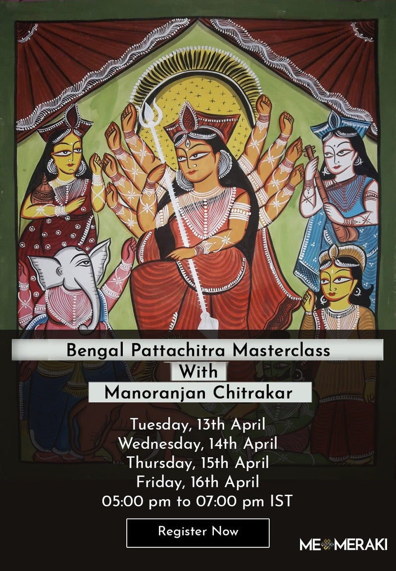 Bengal Pattachitra Artwork by Manoranjan Chitrakar