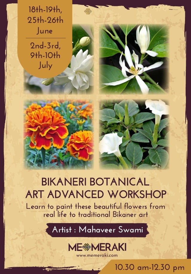Bikaneri botanical art advanced workshop