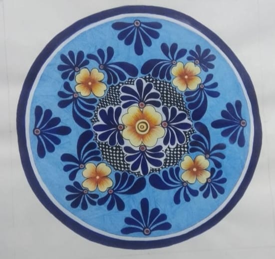 Blue Pottery Artwork