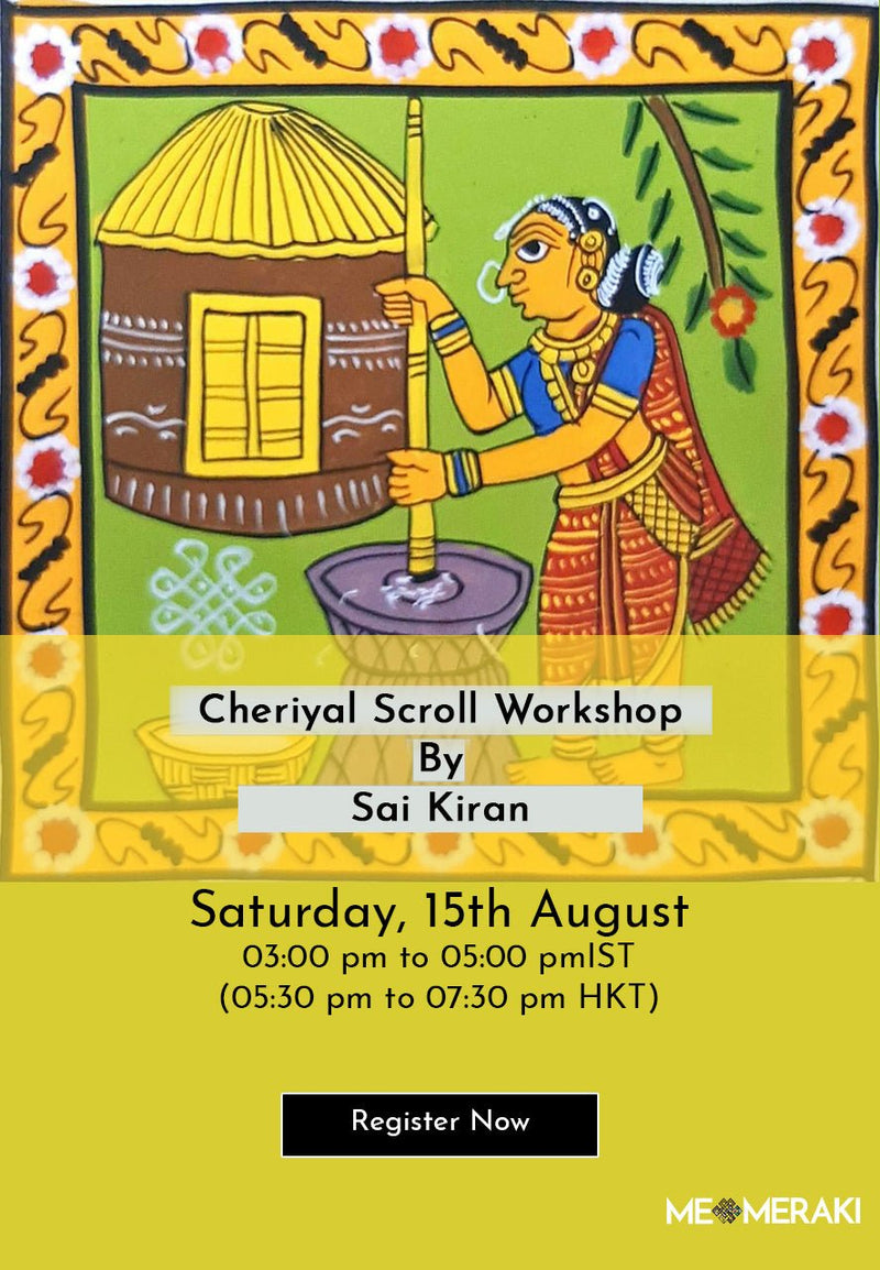 Cheriyal Scroll Art Workshop by Sai kiran for sale