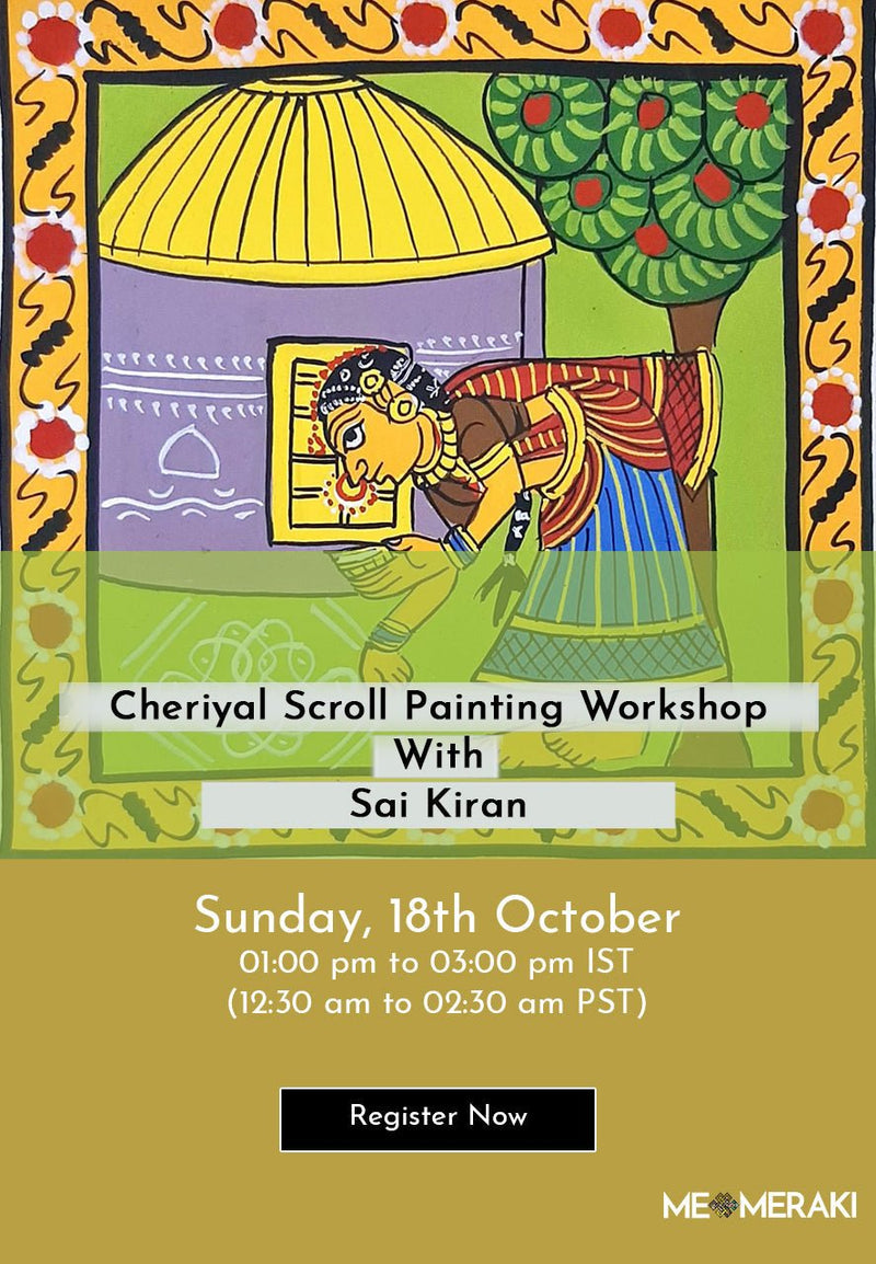 Traditional Cheriyal Scroll Art