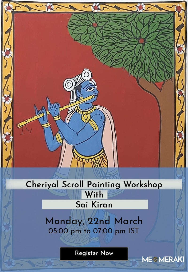 Online Cheriyal Scroll workshop with Sai Kiran