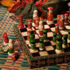Chess Set (Large), handpainted in Ganjifa art style-