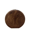 Chinar Leaves, Round Wood Clutch-