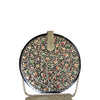 CHINAR LEAVES , ROUND WOODEN CLUTCH-