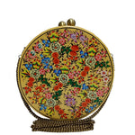 Colours of The Rainbow, Round Paper Mache Clutch