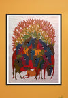 Cows Gond Painting Artwork for Sale