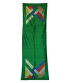 DIAGONAL - GREEN Handwoven SILK STOLE-