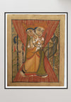 Embrace Kalighat Art by Bapi Chitrakar-Paintings by Master Artists