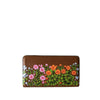 FLOWERS, TAN WALLET-